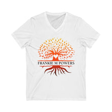 Load image into Gallery viewer, Tree of Hope Unisex Jersey Short Sleeve V-Neck Tee