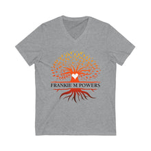 Load image into Gallery viewer, Tree of Hope Unisex Jersey Short Sleeve V-Neck Tee
