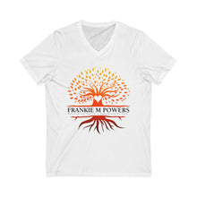 Load image into Gallery viewer, Tree of Hope Unisex Jersey Short Sleeve V-Neck Tee
