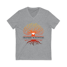 Load image into Gallery viewer, Tree of Hope Unisex Jersey Short Sleeve V-Neck Tee
